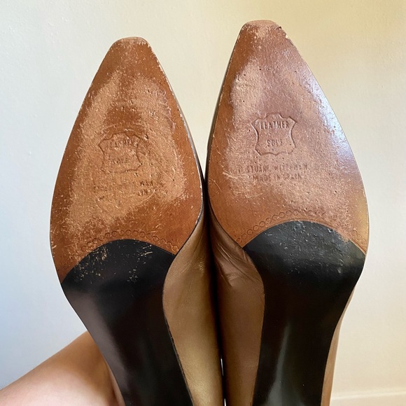 VTG Stuart Weitzman Metallic Bronze Heels - Picture 8 of 10